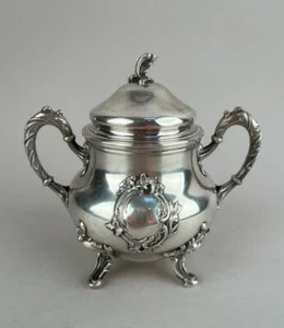 Antiguo azucarero de plata maciza de Henri Soufflot siglo XIX - Imagen 1 de 8