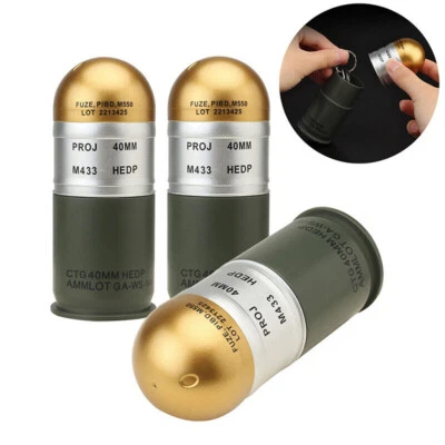 M433 HEDP 40mm Cartridge Dummy Grenade Model Collection Toy Mini Storage Case - Image 1 of 4