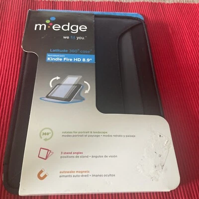 M-Edge Latitude 360 Case Kindle Fire HD 8.9" Black Zipper Closure Brand New (CA) - Image 1 of 2