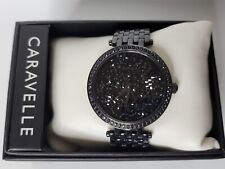 Caravelle by Bulova Modern Women's Watch 45L171 Black Crystal Dial 38mm