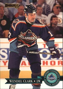 1995-96 Donruss Islanders Hockey Card #389 Wendel Clark