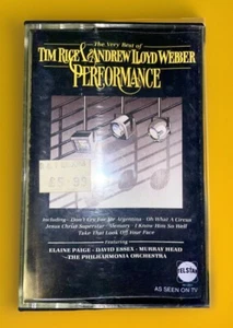 PERFORMANCE Tim Rice & Andrew Lloyd Webber Very Best of Audio Cassette Tape NEW - Picture 1 of 7