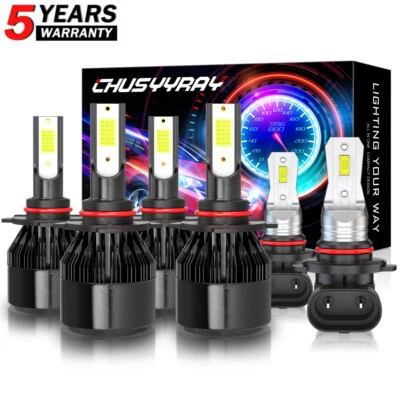 6x Combo para Cadillac SRX 2004-2009 luz antiniebla alta/baja bombillas LED blancas Foto 1 de 4