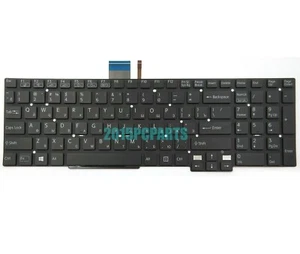 New Sony VAIO SVT15 SVT15117CXS SVT151190X SVT151A11L Keyboard Backlit Russian - Picture 1 of 3