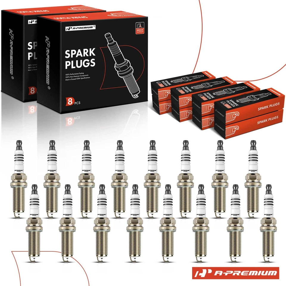 A-Premium 16Pcs Iridium & Platinum Spark Plugs for Jeep Grand Cherokee 2018-2021 - Image 1 of 4