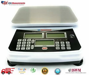 Heavy Duty Army Counting Scale 11"x8" Pan Precision Balance 33 lb x 0.2g - Picture 1 of 10
