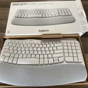 Logitech Wave Keys para Mac - Teclado ergonómico | en blanco roto *LEER*/s - Imagen 1 de 9