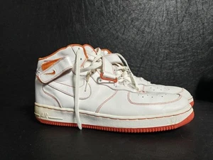 Nike Air Force 1 Mid 2002 size 15 Orange/White - Picture 1 of 6