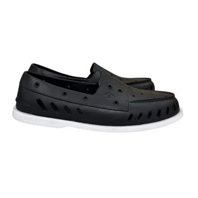 Sperry Top-Sider Black Water Shoes Men’s Size 12 Slip-On Loafers Pre-Owned - Image 1 of 4