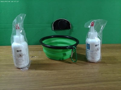 2 X POLVO DE OREJA PROFESIONAL 28g RENDIMIENTO SUPERIOR para mascotas con cuenco plegable plegable para mascotas Foto 1 de 4
