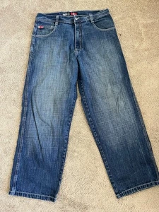VTG SOUTHPOLE Jeans Men's 36x32 Red Tab Baggy Y2K 90s Skater Streetwear Hip-Hop - Picture 1 of 5