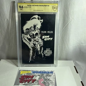Sin City: Just Another Saturday Night #1/2 Reprint CBCS 9.6 Frank Miller Signed - Picture 1 of 6