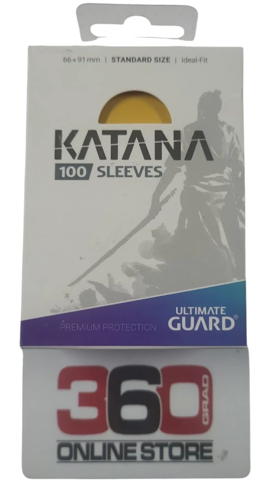 Kartenhüllen Ultimate Guard Katana Sleeves Standard gelb 100 Kartenhüllen - Bild 1 von 1