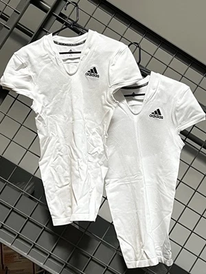 (LOTE DE 2) Camisetas de fútbol Adidas Primeknit A1 para hombre XL blancas negras DQ3446 NUEVAS SIN ETIQUETAS Foto 1 de 4