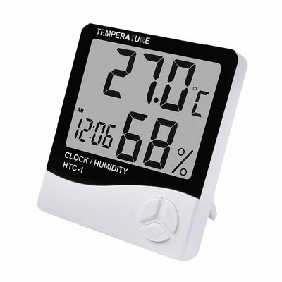 Elektronisches Innenthermometer Digital Thermometer Luftfeuchtigkeit Genauigkeit - Bild 1 von 4