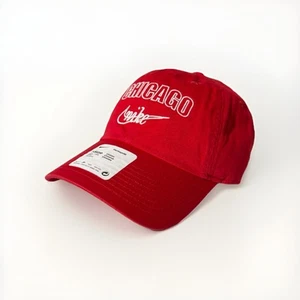 Nike Heritage86 Unisex Chicago Bulls Strap Back Hat University Red Campus Cap - Picture 1 of 6