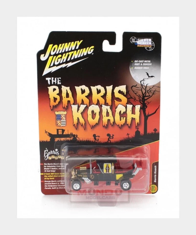1:64 JOHNNY LIGHTNING Tv Series Dragster Barris Munsters Coach Dracula JLSS002 - Immagine 1 di 2
