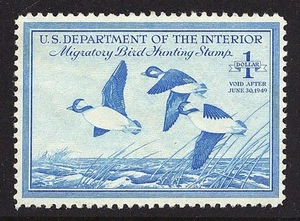 RW15 SUPERB MNH OG-GEM 1948 DUCK STAMP  (REM RW15-33) - Picture 1 of 1