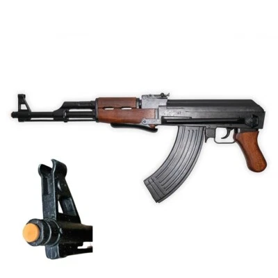 Denix Russian AK-47 tamaño completo réplica ametralladora sin disparar utilería culata plegable Foto 1 de 4