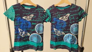 Desigual T-shirts Age 6 To 7 twins - Picture 1 of 2