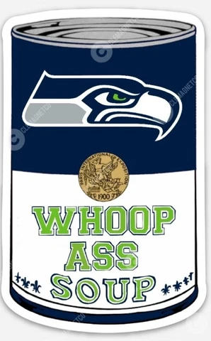 Seattle Seahawks Soup MAGNET - Football Metcalf Hawks Cover
