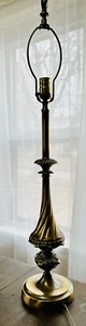 Vintage Large Solid Brass stiffel Table lamp MCM/Art Decco Beautiful Works Great - Picture 1 of 7