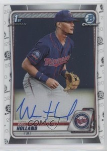 2020 Bowman Chrome Prospect Auto Will Holland #CPA-WH Auto