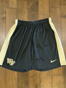 Nike Wake Forest Deacons Basketball Player Edition Practice Shorts Black Gold XL - Picture 1 of 6