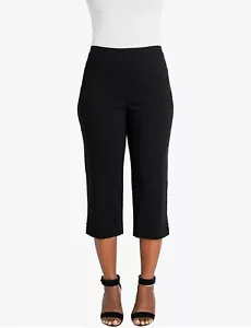 Briggs New York Womens Pull On Split Hem Capri Comfort Waistband w/ Pockets Sz 8 - Picture 1 of 11