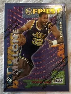 Karl Malone / Greg Ostertag RC 1996 Topps Finest Utah Jazz  - Picture 1 of 2