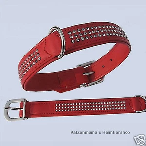 HUNTER Hundehalsband Swarovski Elements 37-43 cm rot - Bild 1 von 1