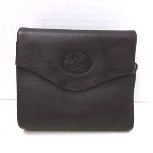 Cartera francesa Julia Buxton heredera cuero acordeón cartera ciruela berenjena púrpura - Imagen 1 de 12