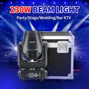 NEW 230W 7R LED Moving Head Spot Light DMX Gobo Beam Prism Stage Lighting Case - Picture 1 of 11