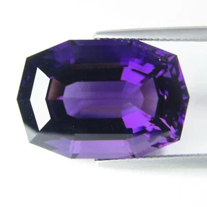 25.35Cts Glorious Natural Amethyst Cushion Custom Cut Collection Gem REF VDO - Picture 1 of 3