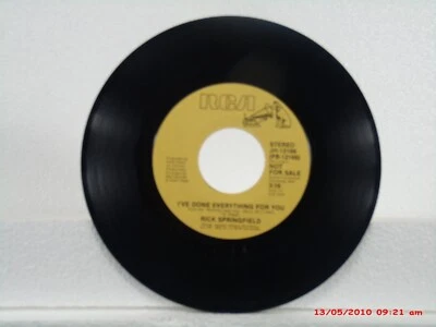 RICK SPRINGFIELD -(45)- PROMO COPY - I'VE DONE EVERYTHING FOR YOU / MONO V.-1981 - Image 1 of 2