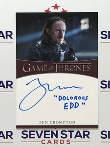 Game Of Thrones Iron Anniversary Auto Ben Crompton "Dolorous Edd" 25-50 - Picture 1 of 1