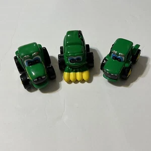 ERTL Set Of 3 Chunky John Deere Kids Diecast Toys Big Eyes Smiles - Picture 1 of 9