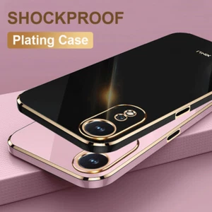 For Oppo A16 A58 A57 A54 A77 A74 A96 A36 Slim Shockproof Plating Soft Case Cover - Picture 1 of 19