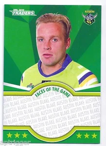 2016 NRL Traders Faces of the Game (FOTG4/48) Blake AUSTIN Raiders - Picture 1 of 1