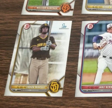 JAKOB MARSEE 2022 1st BOWMAN DRAFT CARD #BD-73 PADRES (FIRST ROOKIE BASE)