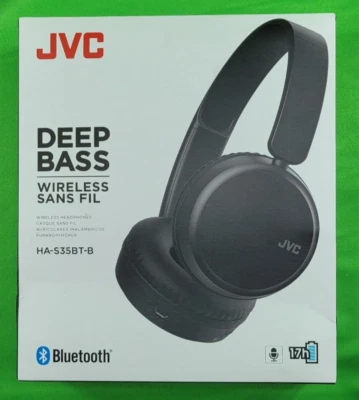JVC - HA S35BT Wireless On-Ear Headphones - Black - Image 1 of 4
