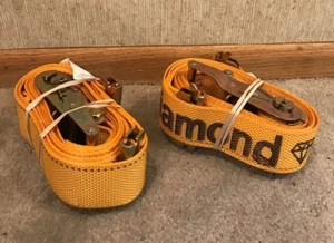 (2PC) 2"x12' Ratchet Logistic Tiedown Straps w/ E Track Fittings Cargo Box Van - Picture 1 of 2