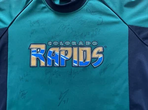 Vintage MLS Colorado Rapids Team signiertes Kappa Trikot Medium Fußball Vintage - Bild 1 von 7