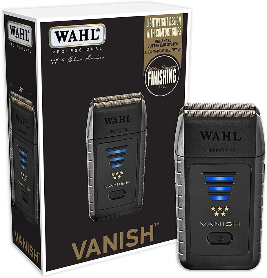 Wahl 8173-700 5 Star Series Vanish Double Foil Corded/Cordless Shaver PRO BARBER - Image 1 of 4
