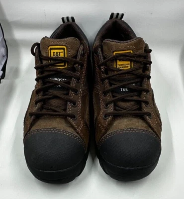 CAT CATERPILLAR COMPOSITE TOE BROWN WOMEN SHOES SIZE 5.5 ENGINEERED DURABILITY - Image 1 of 4