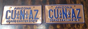 CU N AZ Arizona Nummernschild Oldtimer Stahl/Kupfer (Angebot IS für 1 Kennzeichen) 2 AV - Bild 1 von 7