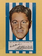 1 of rare #61-72 1953 ARGUS FOOTBALL PORTRAIT CARD 70 G MARCHESI NORTH MELBOURNE
