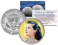 JANE RUSSELL * 1950s Sex Symbol * Colorized JFK Kennedy Half Dollar U.S. Coin