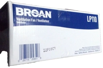 Broan Low-Profile LP110  Ceiling/Wall Exhaust Fan for Bathroom/above Tub - Image 1 of 4