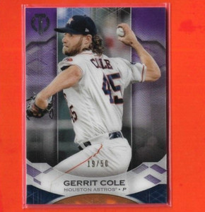 2019 Topps Tribute Purple /50 Gerrit Cole #27